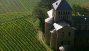Blick auf die Basilika auf dem Johannisberg.