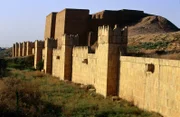 Walls and gates of the ancient city of Nineveh, now Mosul (Al Mawsil), the third capitol of Assyria.