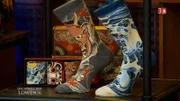 Socken mit Tattoo-Motiven