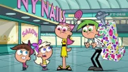 L-R: Timmy, Chloe, Wanda, Cosmo