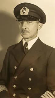 Kapitän Gustav Schröder. Der Hamburger Kapitän brachte seine jüdischen Passagiere in die Freiheit.