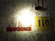 A marked section of the paper mill that is abandoned.