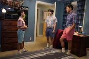 Ian Chen (Evan Huang), Forrest Wheeler (Emery Huang), Hudson Yang (Eddie Huang).