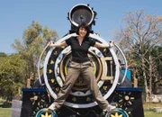 Mona Vetsch im Eisenbahnmuseum in Delhi