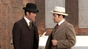 l-r : Detective William Murdoch(Yannick Bisson,l),Dr. Sanjay Prasad(Raoul Bhaneja,r)