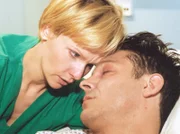 Kathrin (Andrea Kathrin Loewig) muss erkennen, dass der Tod auch manchmal eine Erlösung sein kann und muss mit ansehen, wie ihr Freund Florian Posch (Andreas Herder) stirbt.