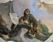 ITALY - DECEMBER 16: The prophet Ezekiel, 1726-1729, fresco by Giovanni Battista Tiepolo (1696-1770), detail, Red Room, Patriarchal Palace, Udine, Friuli-Venezia Giulia. Italy, 18th century. (Photo by DeAgostini/Getty Images)