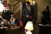L-R: Penelope Garcia (Kirsten Vangsness), Aaron Hotchner (Thomas Gibson), Kate Callahan (Jennifer Love Hewitt)