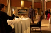 L-R: Miljan Bestic (Greg Bryk), Charlie Baudelaire (Giancarlo Esposito) and Daisy 'Jett' Kowalski (Carla Gugino)
