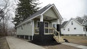 An after photo of the exterior front of the house