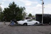 Big Chief and the Midwest Street Cars crew unload his new Crowmod.