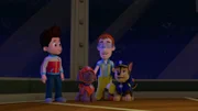 L-R: Ryder, Zuma, Cap'n Turbot, Chase