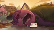 v.li.: Grape Ape, Huckleberry Hound, Cindy Bear