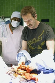Ein neuer Fall beschäftigt Dr. Gregory House (Hugh Laurie, r.) und sein Team ...