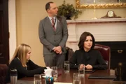 Anna Chlumsky als Amy Brookheimer, Tony Hale als Gary Walsh, Julia Louis-Dreyfus als Selina Meyer.