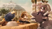 Krümelmonster (l.) in der Sesamstraßen-Parodie von „Kampf der Titanen“.