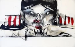 Ein Kunstwerk von Anothy Lister zur Street Faces Exhibition 2011.
