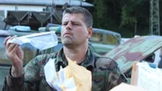 Klotzki looking at the delivery.