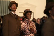 l-r: T. Thomas Fortune (Sullivan Jones), Peggy Scott (Denée Benton)