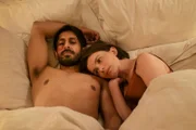 l-r: Rishi Ramdani (Sagar Radia), Diana Ramdani (Emily Barber)