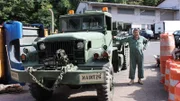 Michael Manousakis with truck.