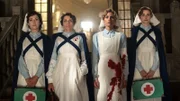 L-R: Pilar Muniz de Soraluce (Veronica Sanchez), Herzogin Carmen Angoloti (Alicia Borrachero), Julia Ballester (Amaia Salamanca), Magdalena Medina (Anna Moliner)