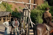 l-r: Sarah (Lisa Vicari), John Ellis (Nicholas Pinnock)