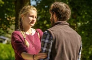 Kati Bartels (Teresa Klamert) gesteht ihrem Verlobten Clemens Brandner (Franz-Xaver Brückner) die Wahrheit.