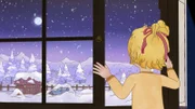 Es schneit die ganze Nacht. Die Sterne funkeln.