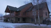 The exterior of the Longview Cabin in Wisconsin, as seen on HGTV's Log Cabin Living