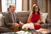 On left: Mike McClintock Matt Walsh and on right Selina Meyer (Julia Louis-Dreyfus).