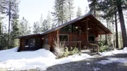 The exterior of the Mountain View Cabin in Idaho, as seen on HGTV's Log Cabin Living