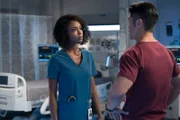 CHICAGO MED -- "Never Going Back To Normal" Episode 501 -- Pictured: (l-r) Yaya DaCosta as April Sexton, Brian Tee as Dr. Ethan Choi.