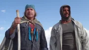 Joe Teti und Cody Lundin von unten.