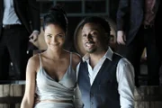 (v.l.n.r.) Riley Davis (Tristin Mays); Wilt Bozer (Justin Hires)