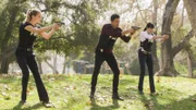 L-R: Jennifer Jareau (A.J. Cook), Matt Simmons (Daniel Henney), Emily Prentiss (Paget Brewster)