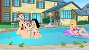 L-R: Klaus, Steve, Stan, Jeff, Hayley, Roger und Francine