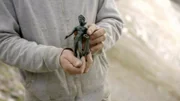 Figur aus einem Stein.
