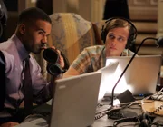 Criminal Minds Season1, Criminal Minds Staffel1, regie USA 2005, Darsteller  L-R: Derek Morgan (Shemar Moore) und Dr. Daniel Reed (Matthew Gray Gubler)