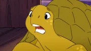 Ach du Schreck! Schildkröte Törtel hat den Riesen von Müggeldorf gesichtet, der unter den Tieren des Waldes Angst verbreitet.