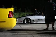 Derek approaches the start line for his race against Boosted GT.