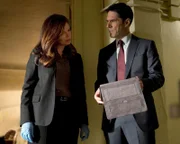 CRIMINAL MINDS - "The Road Home" - Rossi heads to Los Angeles to look for his former Marine sergeant, while the team look for a killer in Cleveland, on "Criminal Minds" airing on CBS on WEDNESDAY, JANUARY 22 (9:00-10:00 p.m., ET). (ABC STUDIOS/Monty Brinton)JEANNE TRIPPLEHORN, THOMAS GIBSON CRIMINALMINDS_Y9_D913-F199_0327