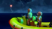 Die starke Strömung erschwert Ben und Penny die Suche nach den Schiffbrüchigen.