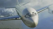 After descending out of the clouds, the First Officer of TransAir Cargo Flight looks out window and notices that the aircraft has lost both engines on the right wing.