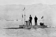 Die "Gymnote" wurde 1886 von französischen Ingenieuren gebaut. Sie ist das erst U-Boot mit Batterieantrieb.