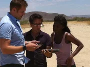 Pictured: (l-r) Ben Hansen, Devin Marble, Lanisha -- Photo by: Robyn Lattaker-Johnson/Syfy