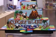 Finished Game Board Cake.