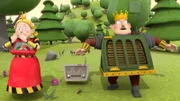 Prinzessin Magnesia und König Bleifuß fürchten sich.