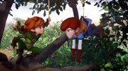 Clarence will den Dorfbewohnern helfen, bringt sich selbst dabei aber in Schwierigkeiten. Zum Glück ist Robin Hood zur Stelle.