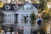 Überschwemmung in South Carolina nach Hurrikan Florence im September 2018